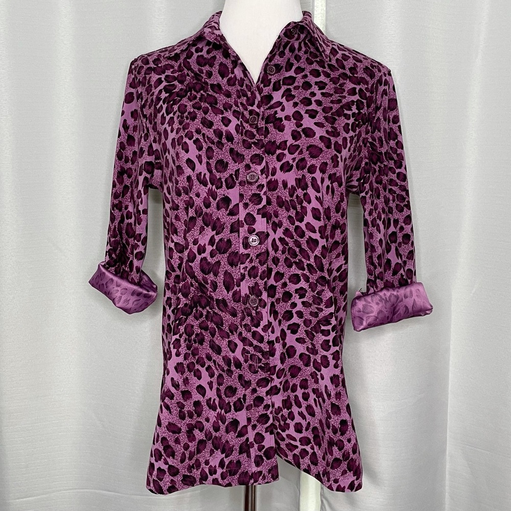 Drapers & Damons animal print button down. NWOT
